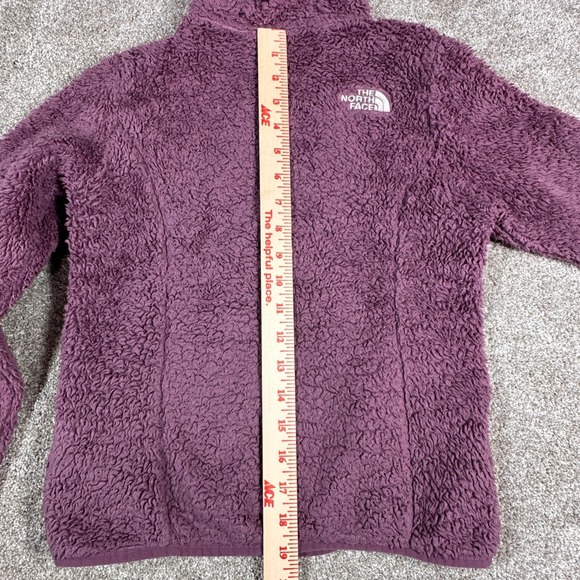 The North Face Girls Purple Suave OSO HiPile Fleece Zip Hoodie Jacket Size S 7/8 - Picture 11 of 16